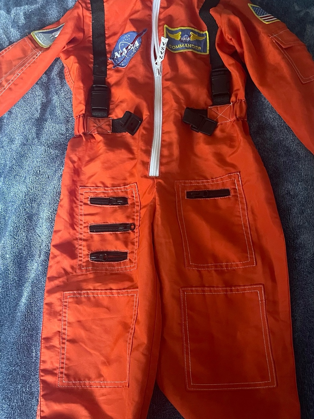 Kids Orange NASA Costume